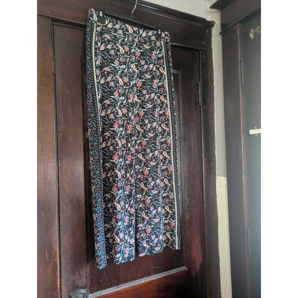 Roz & Ali Floral Boho Stretch Lounge Pants - S
